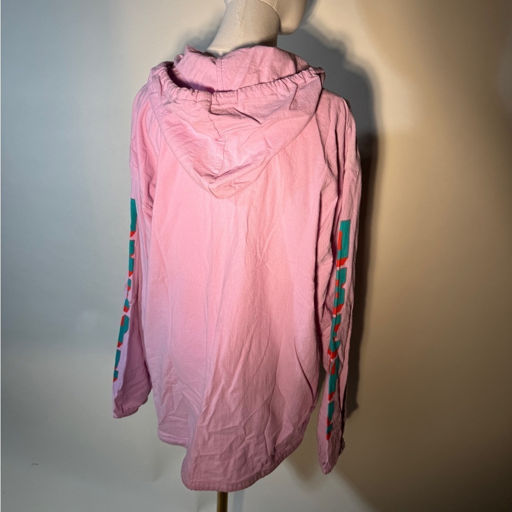OBEY Pink Lightweight Hooded Zip Up Jacket - Picture 6 of 9
